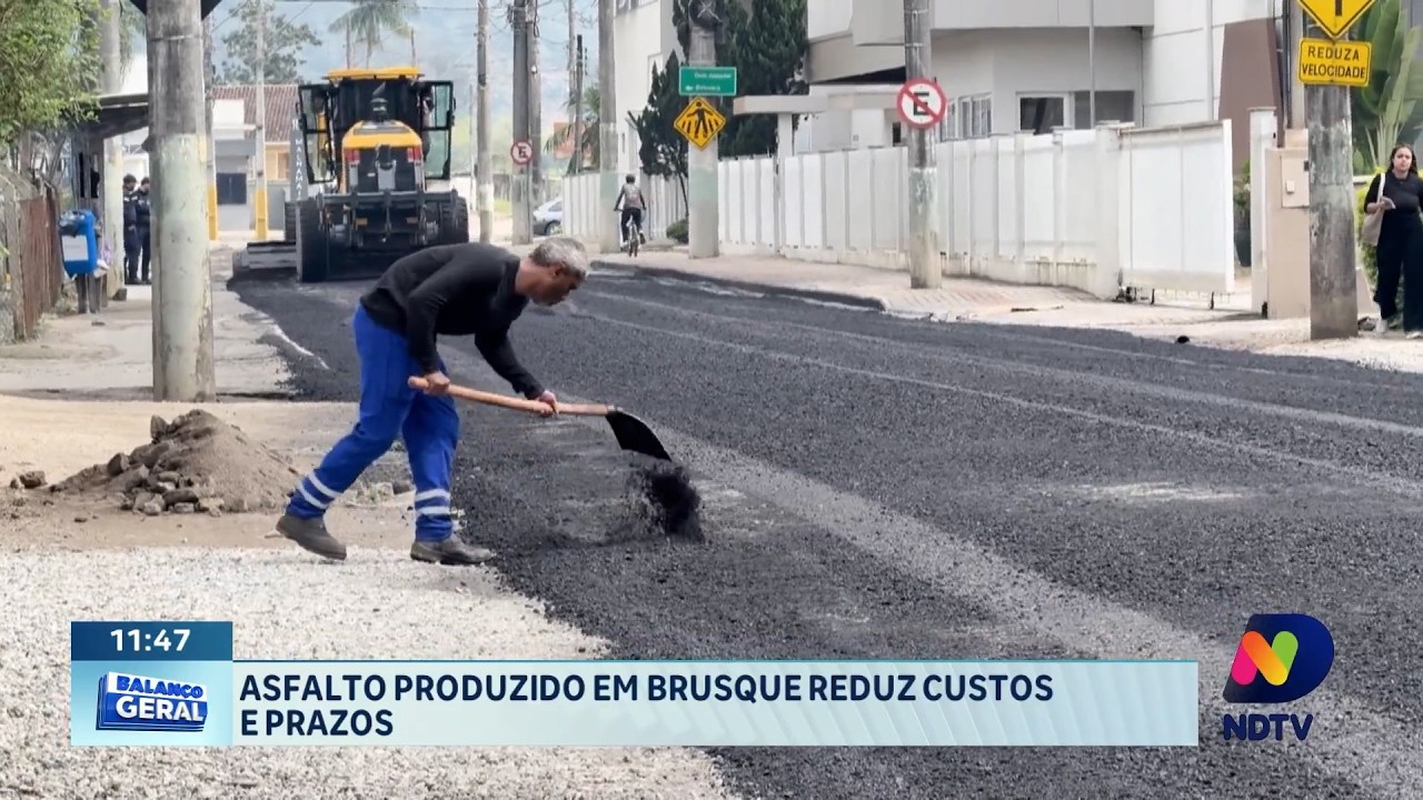 Asfalto produzido em Brusque reduz custos e acelera obras nas ruas