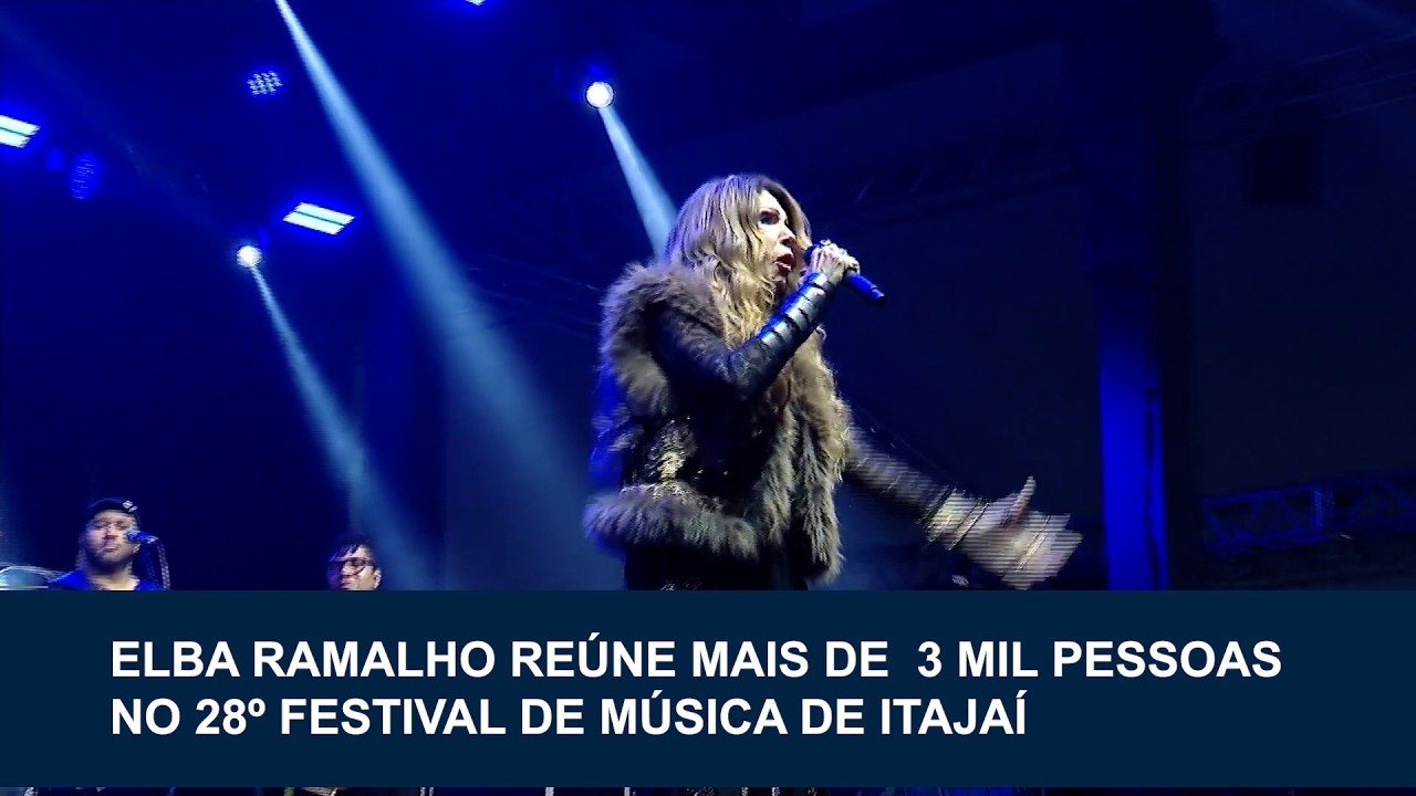 Elba Ramalho reúne mais de 3 mil pessoas no Festival de Itajaí