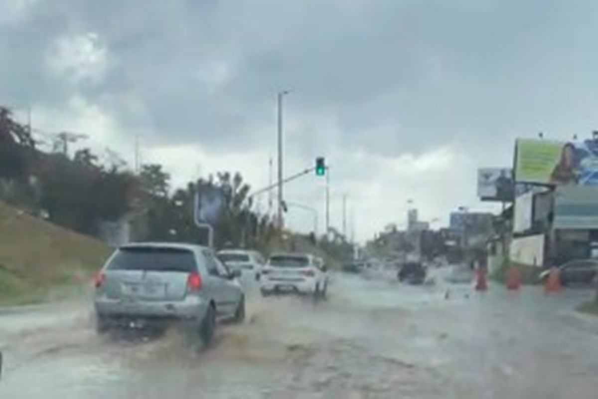 Chuva alaga acesso ao viaduto Israel Pinheiro e congestiona EPTG