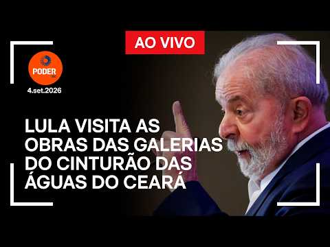 Ao vivo: Lula visita as obras das galerias do Cinturão das Águas do Ceará