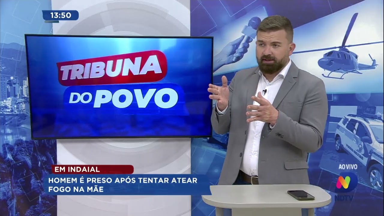 Em Indaial: homem é preso após tentar atear fogo na mãe.
