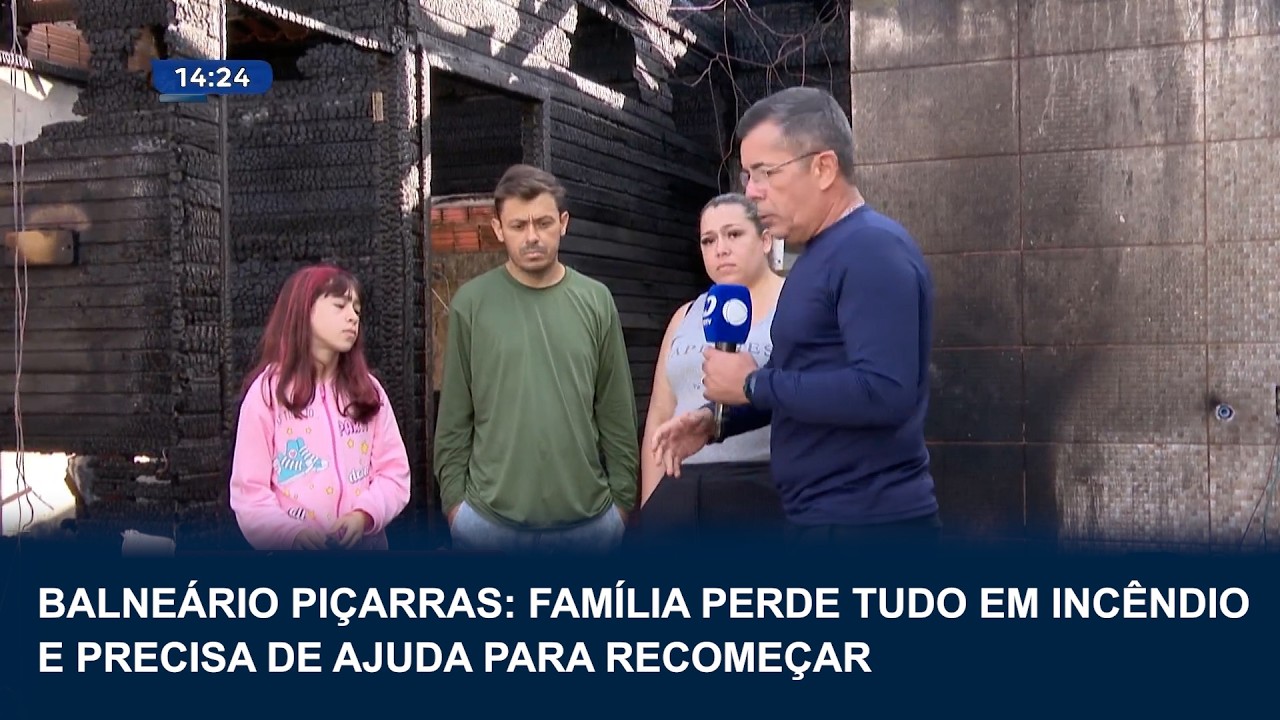 Balneário Piçarras: família perde tudo em incêndio e pede ajuda