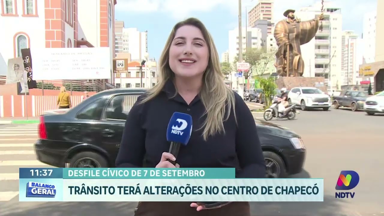 Chapecó terá desfile de 7 de Setembro e mudanças no trânsito