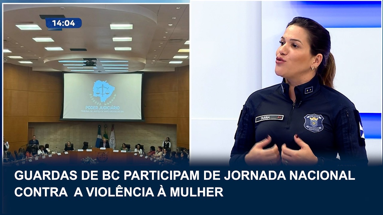 Guardas de BC participam de jornada nacional contra violência à mulher