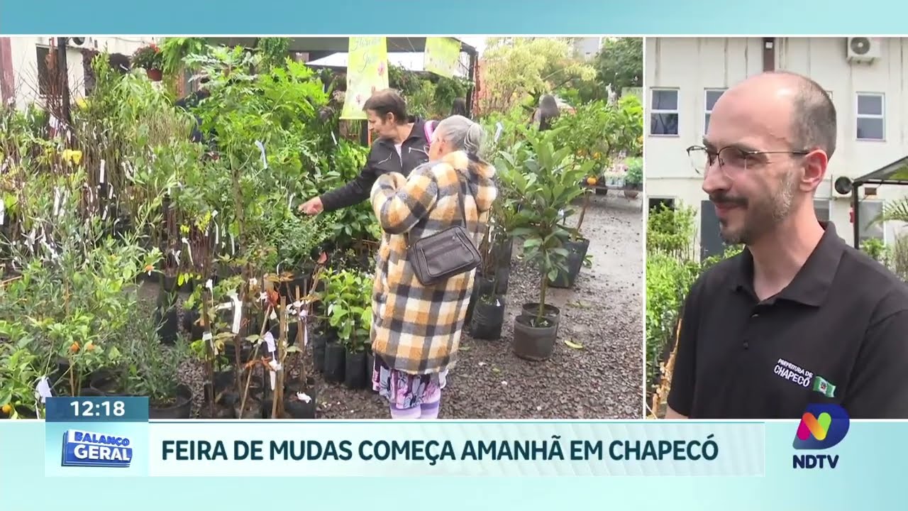 Feira de Mudas começa neste sábado e movimenta Chapecó no feriado