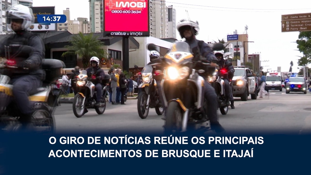 Notícias da região: acidente em Brusque e mudanças no trânsito