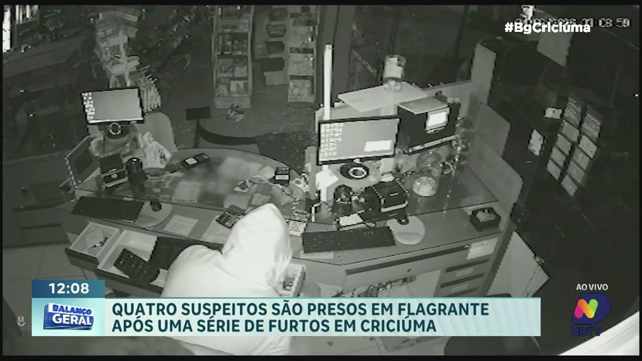 Polícia Militar prende quatro suspeitos por furtos na região de Criciúma