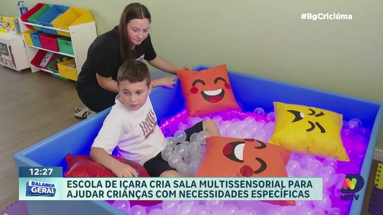 Sala multissensorial em Içara apoia alunos com neurodiversidade