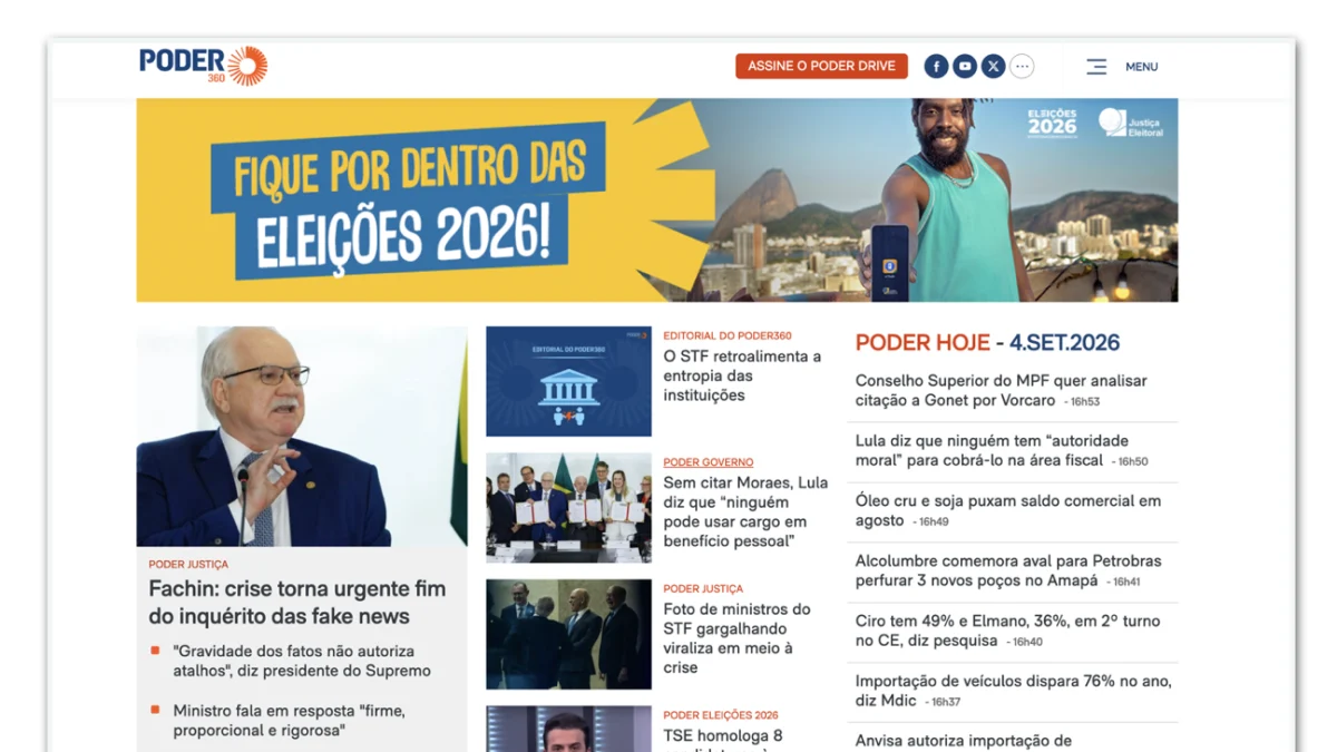 Poder360 divulga gratuitamente campanha institucional do TSE
