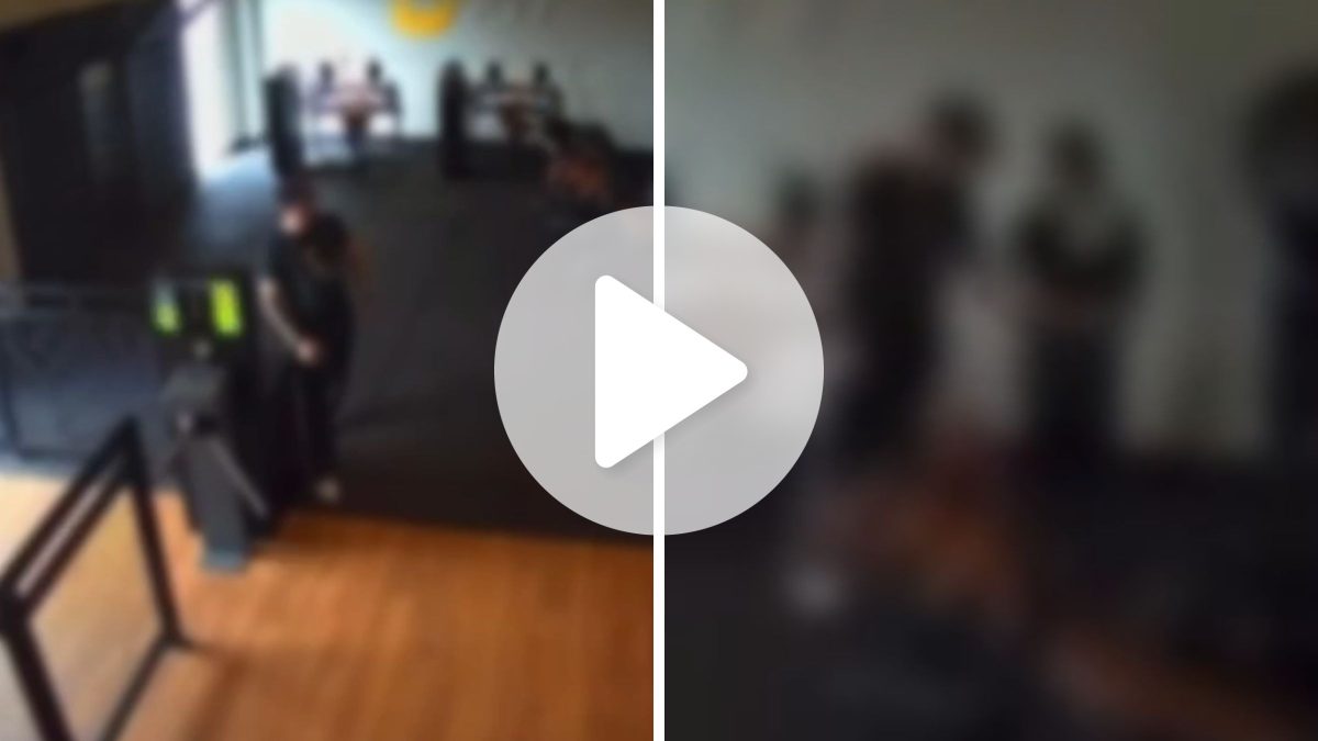 Homem passa a mão na bunda de mulher dentro de academia em SC; câmeras registram importunação sexual