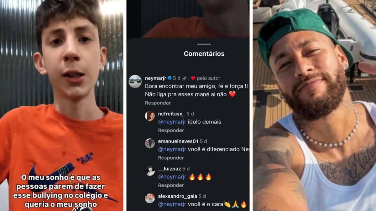 Neymar manda mensagem para adolescente com paralisia cerebral que fez desabafo sobre bullying na escola; ‘não liga pra esses mané’