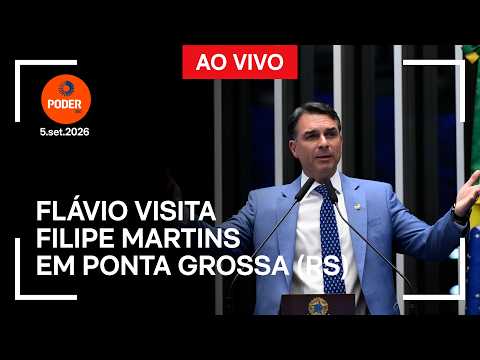 Ao vivo: Flávio visita Filipe Martins em Ponta Grossa